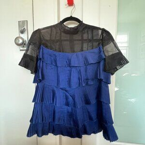 CYNTHIA ROWLEY ruffled blouse vintage